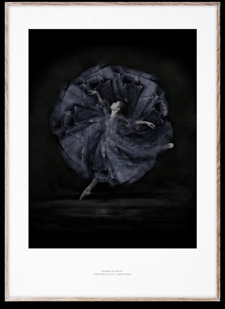 Juliste \'Essence of Ballet 06\' 50x70 - Musta/Valkoinen ryhmässä Sisustus / Koristeet / Taulut & julisteet @ Reforma (10119)
