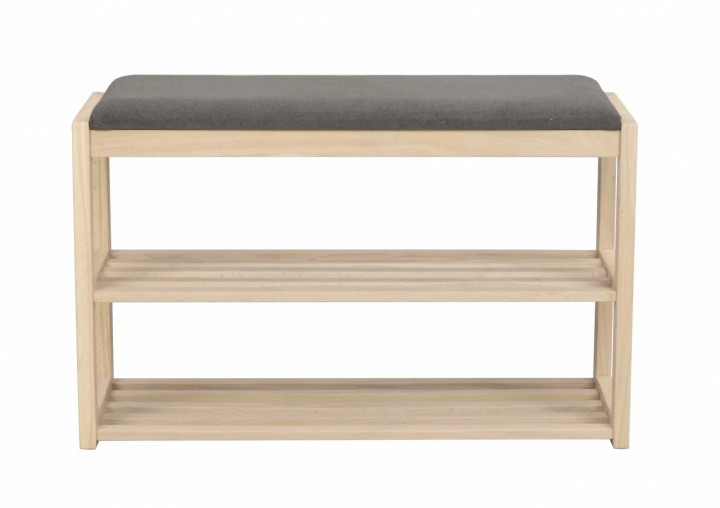 Kenkäteline \'Confetti\' - Valkopigmentoitu/Tummanharmaa ryhmässä Huonekalut / Hyllyt & säilytys / Hattu- ja kenkähyllyt @ Reforma (103822)