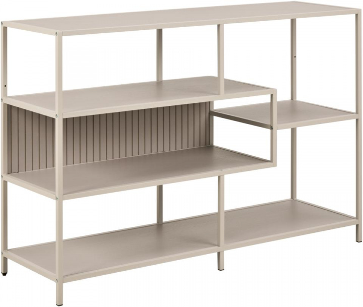 Kirjahylly \'Seaford\' 114x78cm - Harmaa ryhmässä Huonekalut / Hyllyt & säilytys / Kirjahyllyt @ Reforma (108319)