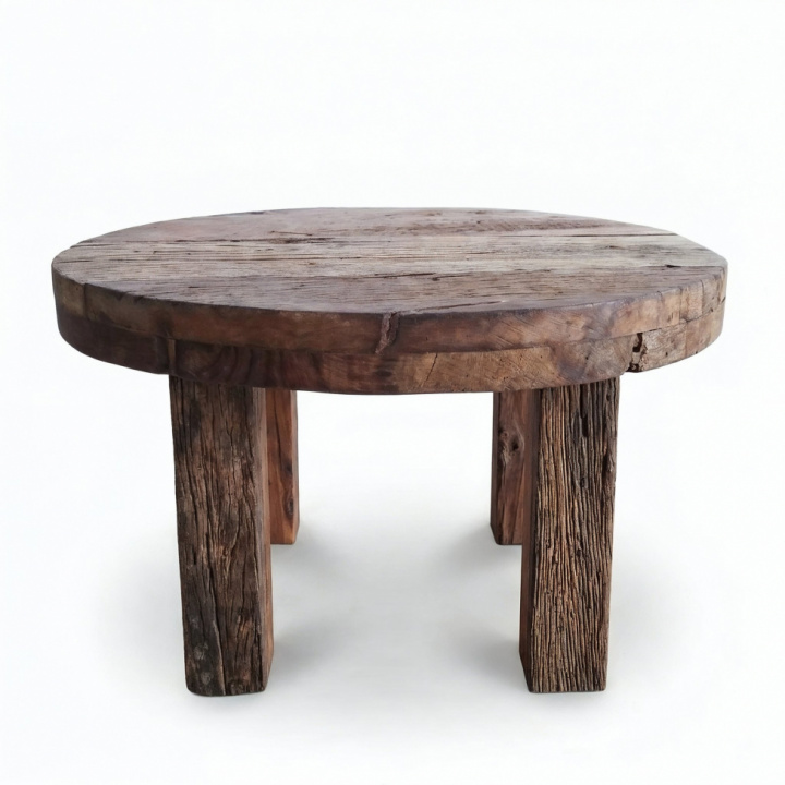 Sohvapöytä \'Birka\' 58x58cm - Vintage ryhmässä Vintage / Vintage-pöydät / Vintage-sohvapöydät @ Reforma (109-natural)