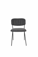 Tuoli \'Jolien\' -Musta/Tumma Harmaa