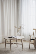 Sohvapöytä \'Filippa\' Pyöreä 90cm - Valkopigmentoitu tammi