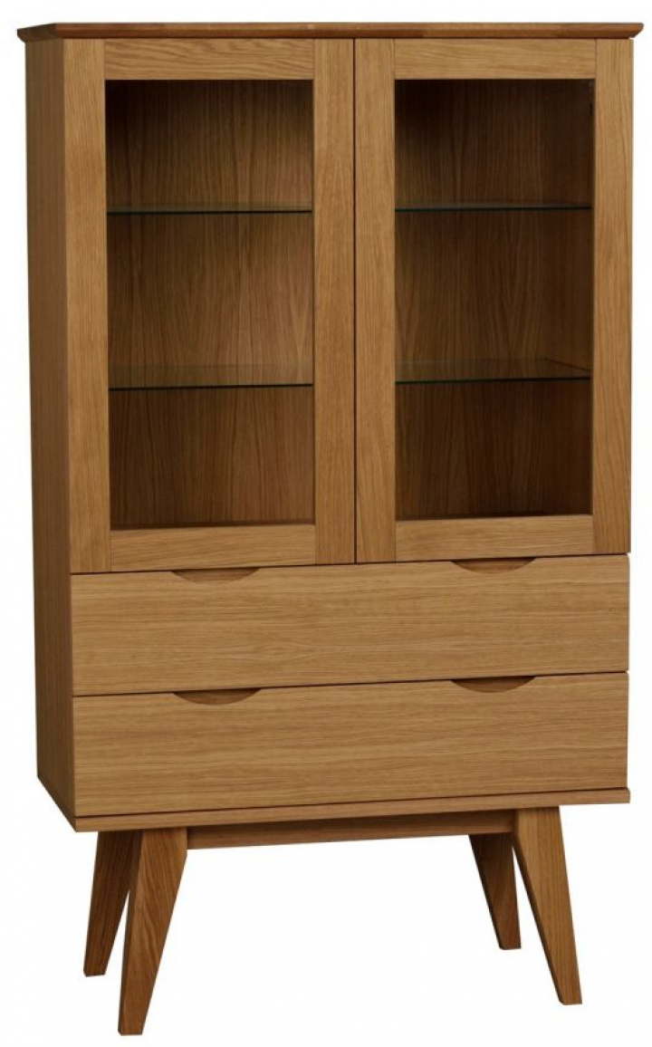 Vitriini \'Filippa\' 81x140cm - Tammi ryhmässä Huonekalut / Hyllyt & säilytys / Kaapit ja lipastot @ Reforma (113778)
