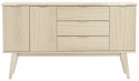 Sivupöytä \'Filippa\' 150x85cm - Tammi/Valkopigmentoitu