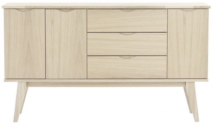 Sivupöytä \'Filippa\' 150x85cm - Tammi/Valkopigmentoitu ryhmässä Huonekalut / Hyllyt & säilytys / Sivupöydät @ Reforma (113786)