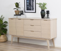 Sivupöytä \'Filippa\' 150x85cm - Tammi/Valkopigmentoitu