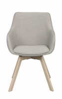Käsinojatuoli \'Alison\' - Beige/valkopigmentoidut