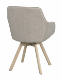 Käsinojatuoli \'Alison\' - Beige/valkopigmentoidut