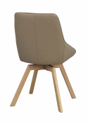 Tuoli \'Alison\' Nahka - Beige/koivu