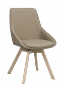 Tuoli \'Alison\' Nahka - Beige/valkoinen