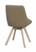 Tuoli \'Alison\' Nahka - Beige/valkoinen