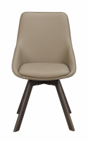 Tuoli \'Alison\' Nahka - Beige/ruskea
