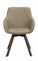 Käsinojatuoli \'Alison\' Nahka - Beige/ruskea