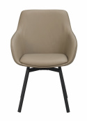 Käsinojatuoli \'Alison\' Nahka - Beige/musta
