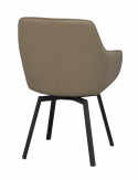 Käsinojatuoli \'Alison\' Nahka - Beige/musta