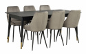 Ruokapöytä \'Fenwood\' - Musta 180x90cm