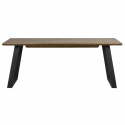 Ruokapöytä \'Melville\' 210x95cm - Ruskea/Musta