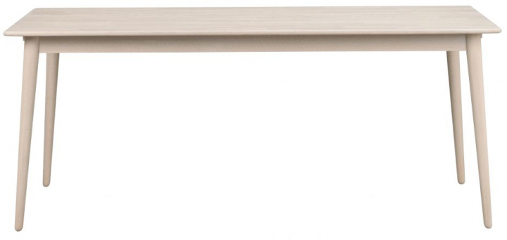 Ruokapöytä \'Tyler\' 180x90cm - Valkopigmentoitu Tammi ryhmässä Huonekalut / Pöydät / Ruokapöytä @ Reforma (119702)