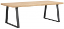 Ruokapöytä \'Brooklyn\' 220x95cm - Tammi/Musta U-jalat
