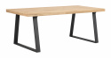 Ruokapöytä \'Brooklyn\' 170x95cm - Luonnonvärinen/Musta
