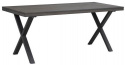 Ruokapöytä \'Brooklyn\' 170x95cm - Tummanruskea/X-jalat