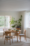 Ruokapöytä \'Tyler\' 120x120 - Luonnonväri