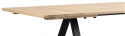 Ruokapöytä \'Carradale\' 220x100cm - Valkopigmentoitu/V-jalka