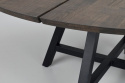 Ruokapöytä \'Carradale\' Pyöreä 150cm - Ruskea/X-jalka