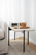 Soittopöytä \'Shelton\' 145x60cm - Valkopigmentoitu tammi