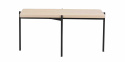 Soittopöytä \'Shelton\' 95x50cm - Valkopigmentoitu tammi
