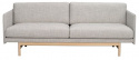 Soffa \'Hammond\' 2-sits - Harmaa/Luonnonväri