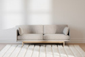 Soffa \'Hammond\' 2-sits - Harmaa/Luonnonväri