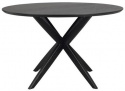 Matbord \'Calverton\' Pyöreä 120cm - Musta