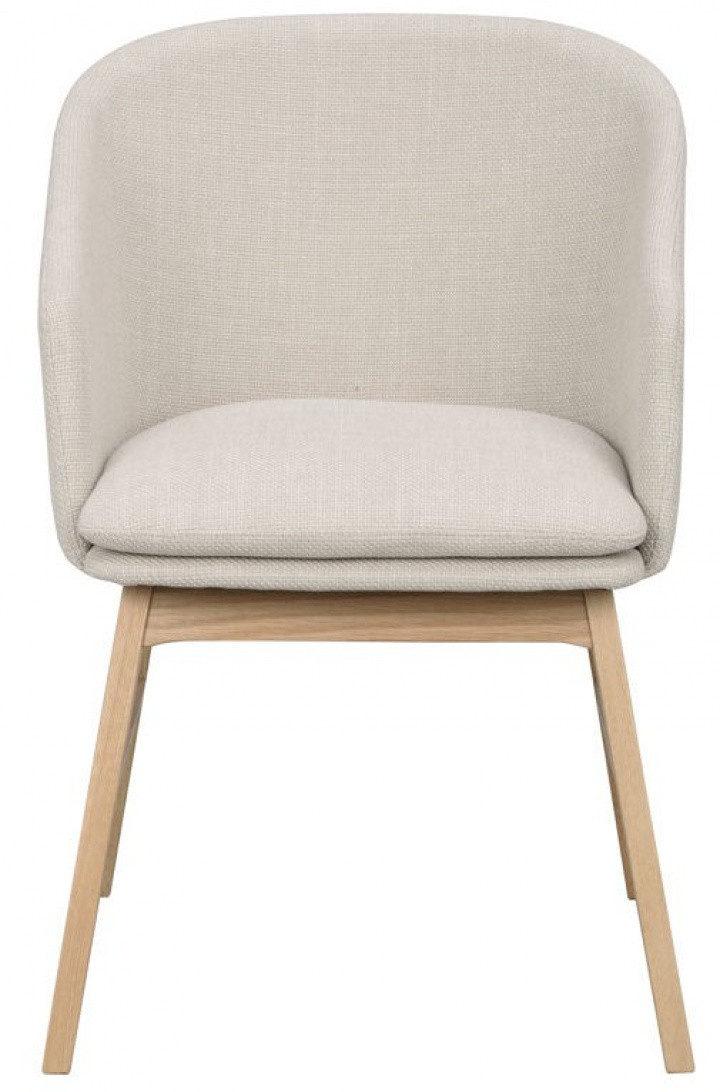 Karmstol \'Windham\' - Beige/Tammi ryhmässä Huonekalut / Istumakalusteet / Tuolit @ Reforma (120664)