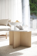 Soittopöytä \'Brooksville\' 90x90cm - Valkoinen/Valkoinen pigmentoitu