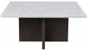 Soittopöytä \'Brooksville\' 90x90cm - Valkoinen/Ruskea