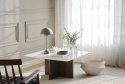 Soittopöytä \'Brooksville\' 90x90cm - Valkoinen/Ruskea