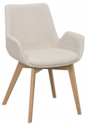 Käsinojatuoli \'Drimsdale\' - Beige/Tammi