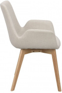 Käsinojatuoli \'Drimsdale\' - Beige/Tammi