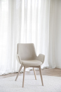 Käsinojatuoli \'Drimsdale\' - Beige/Valkoinen pigmentoitu