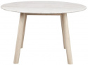 Ruokapöytä \'Taransay\' Pyöreä 125cm - Beige/Valkoinen pigmentoitu