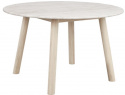 Ruokapöytä \'Taransay\' Pyöreä 125cm - Beige/Valkoinen pigmentoitu