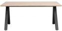 Ruokapöytä \'Carradale\' 170x100cm - Valkoinen pigmentoitu/V-jalat