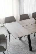 Ruokapöytä \'Carradale\' 170x100cm - Valkoinen pigmentoitu/V-jalat