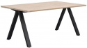 Ruokapöytä \'Carradale\' 170x100cm - Valkoinen pigmentoitu/V-jalat
