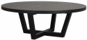 Pöytä \'Boxford\' Pyöreä 110cm - Musta koivu