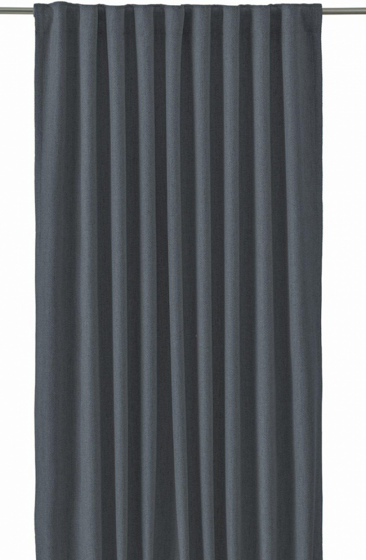 2-pack Verho \'Greenwich\' 140x280 - Tummanharmaa ryhmässä Sisustus / Kankaat / Verhot @ Reforma (1220-20-110)