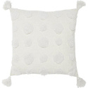 Tyynynpäällinen \'Pom\' 45x45 - Valkoinen