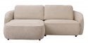 3-istuttava sohva \'Norris\' Chaise longue vasen - Vaaleanbeige