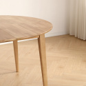 Ruokapöytä \'Saba\' Pyöreä 120 cm - Tammi
